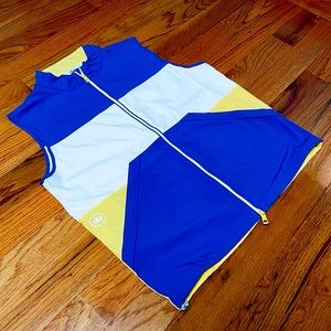 Peter Millar $168 Crown Sailing Full Zip Golf Vest Jacket NWT Size Large L.